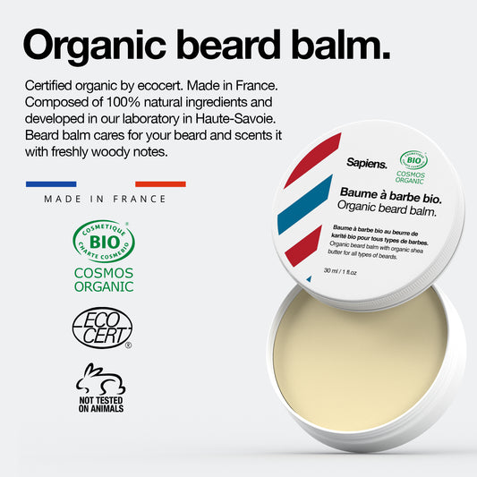 Sapiens Bio Baardbalsem 30ml Fresh & Woody