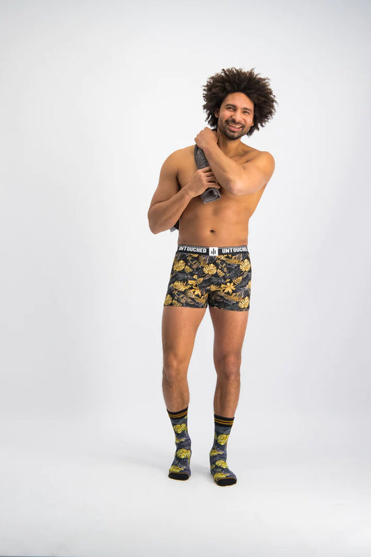 Sock My Feet Giftbox Heren My Golden Leaves Boxer + Sokken