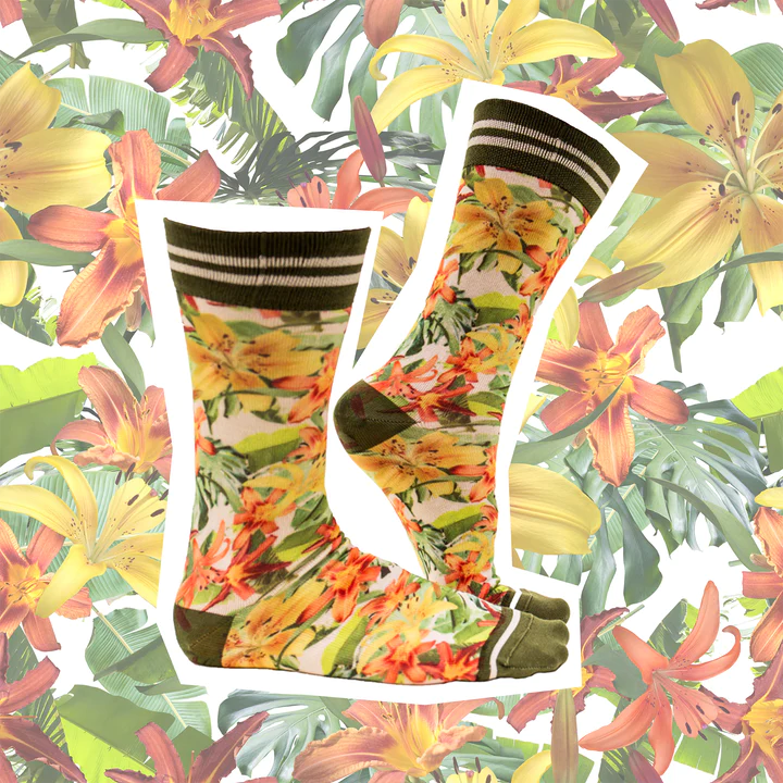 Sock My Feet Giftbox Heren My Tropical Flower Sokken