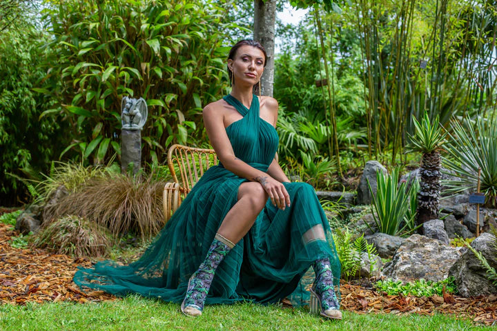 Sock My Feet Sock My Botanical panther model