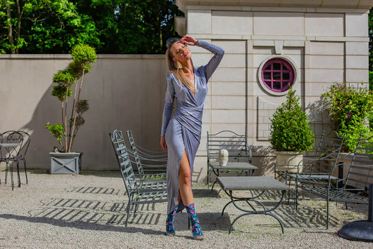 Sock My Feet Sock My Funky Flowers model