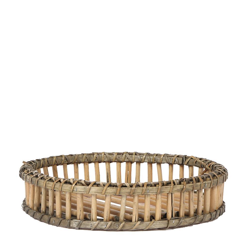 Kolibri Home | Decoratieschaal - Rond bamboo dienblad Ø30cm
