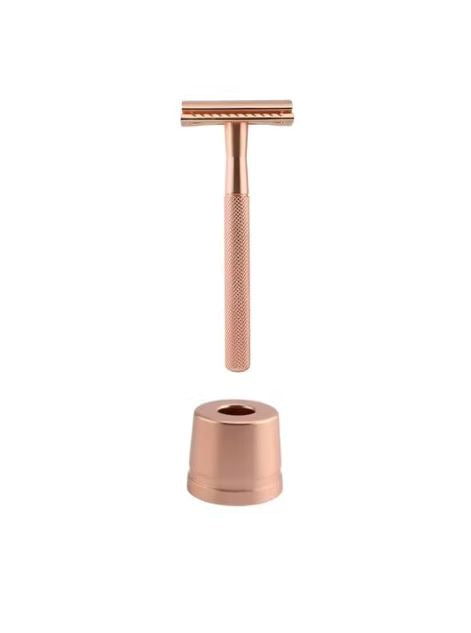 Wondr-care-safety-razor-met-houder-rose-goud