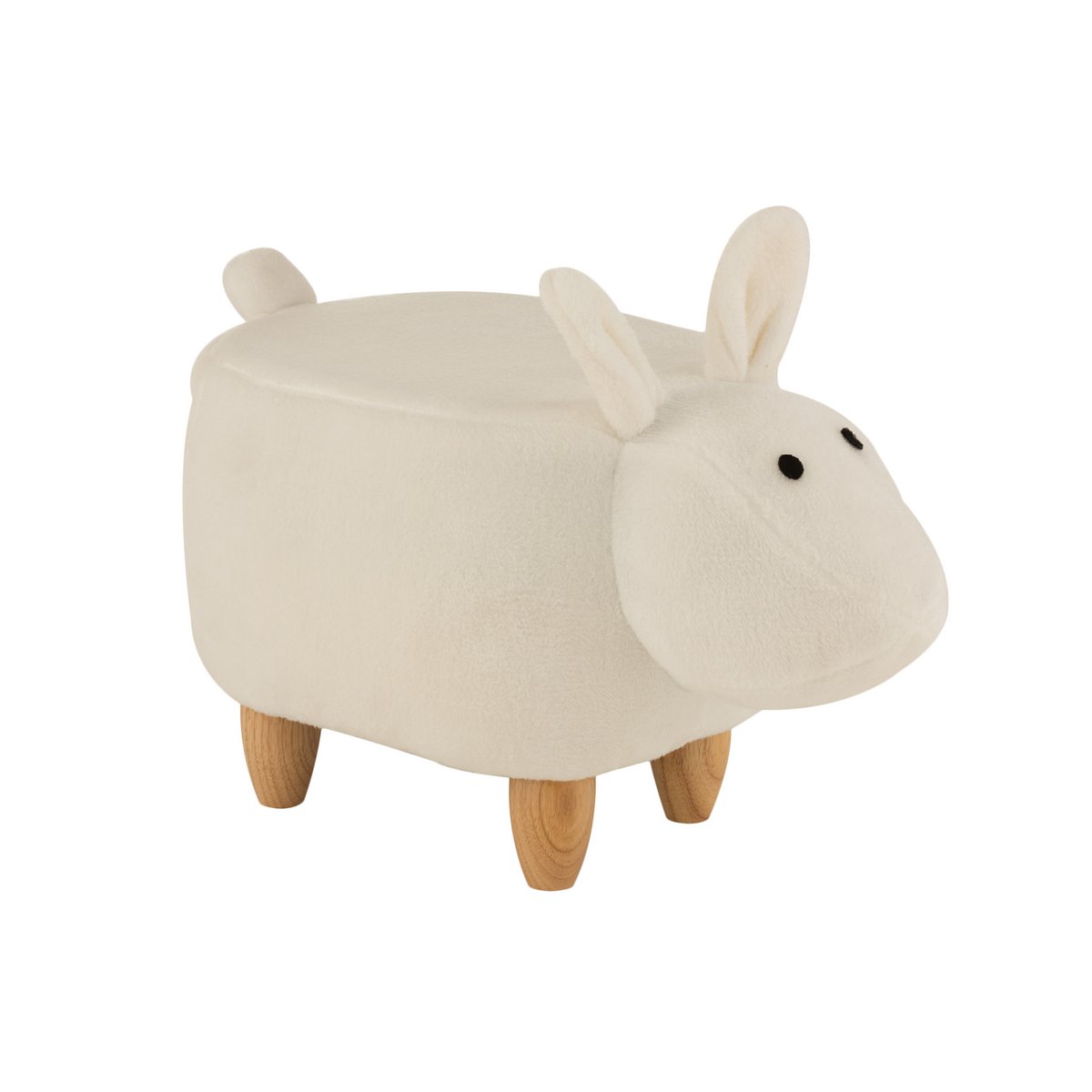 J-Line Kinderstoel Schaap - Hout/Textiel - Ivoor - 66x32x46cm