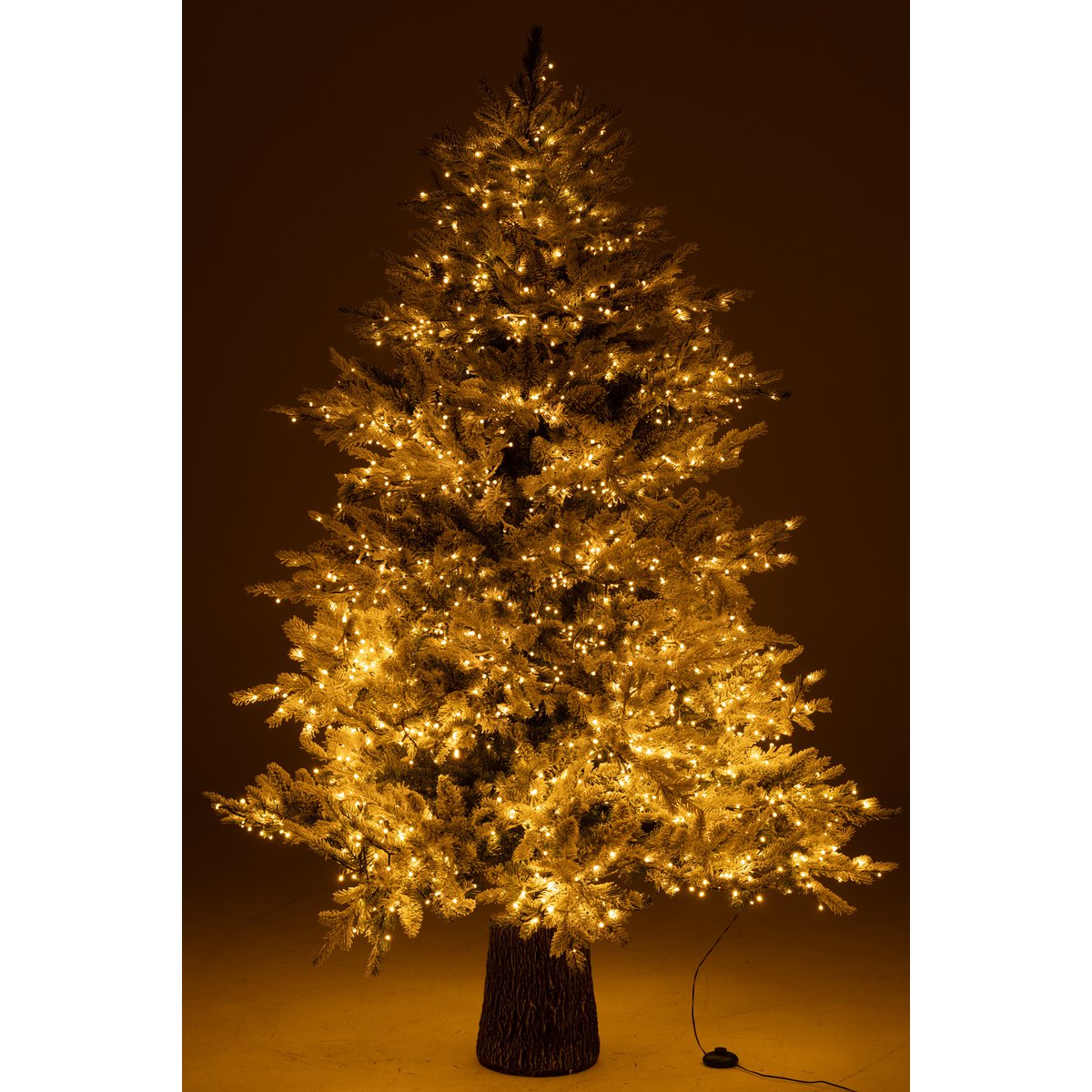 J-Line Kerstboom+Sneeuw 3000Led Lichtjes Plastiek Wit