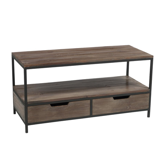 J-Line salontafel - hout/metaal - bruin/zwart