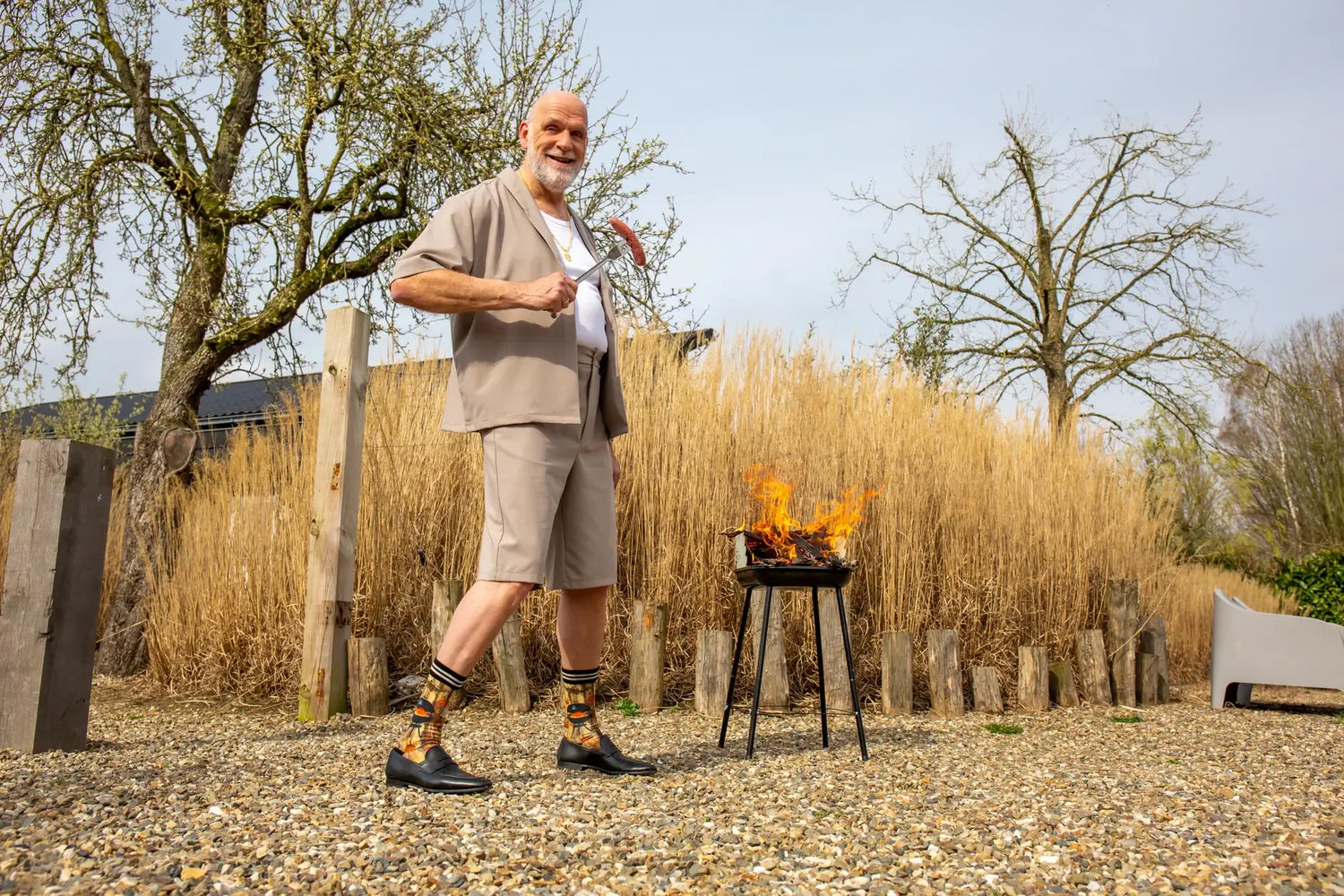 origineel vaderdag cadeau bbq sokken