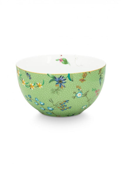 Pip Studio Kom Jolie Flowers lichtgroen 12cm