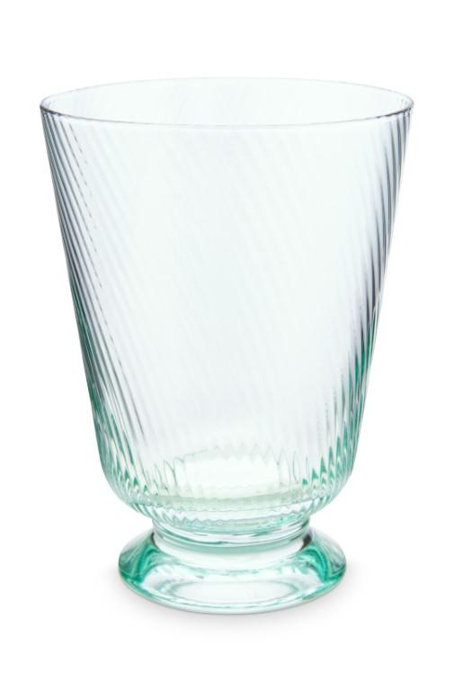 Pip Studio Waterglas Twisted Groen 360ml