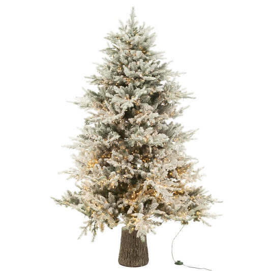 J-Line Kerstboom+Sneeuw 3000Led Lichtjes Plastiek Wit