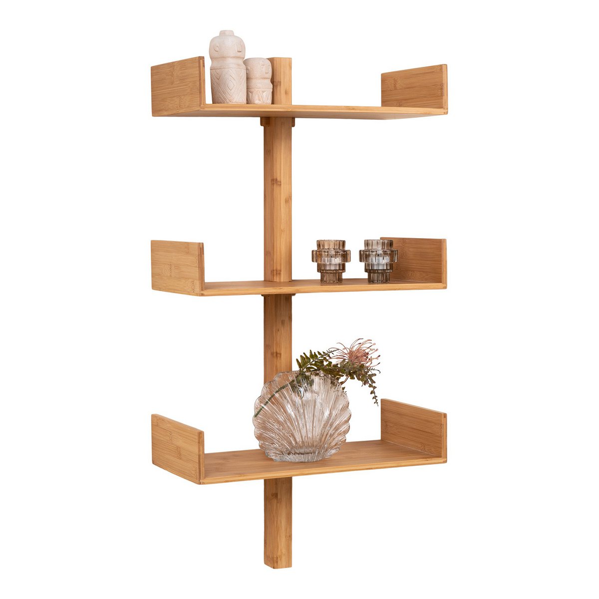 Villa Shelf - Wandplank, bamboe, naturel 50x102 cm