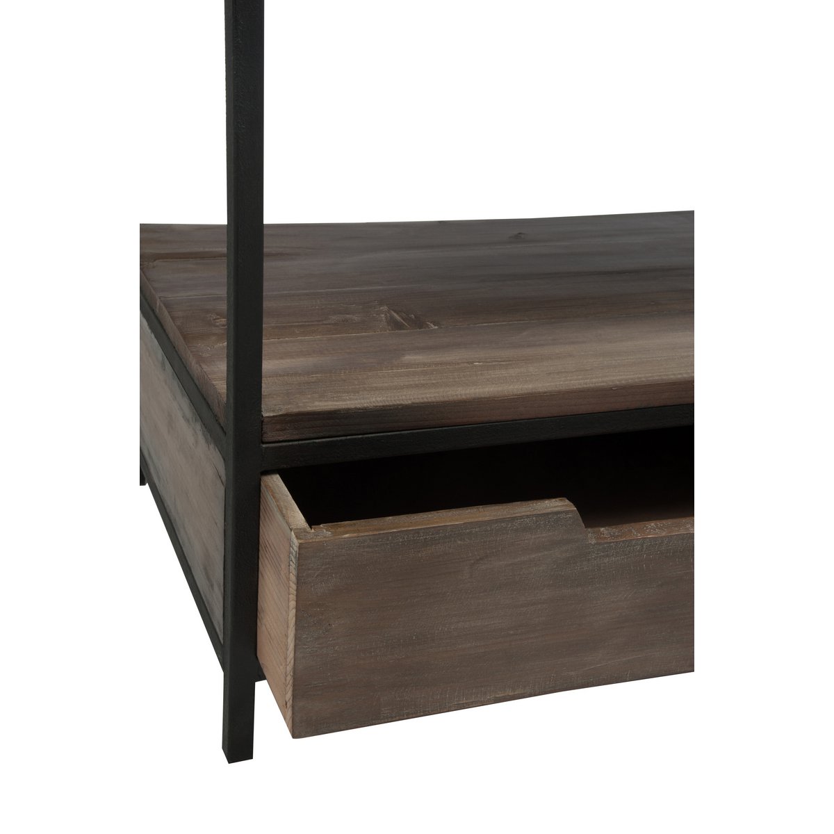 J-Line salontafel - hout/metaal - bruin/zwart