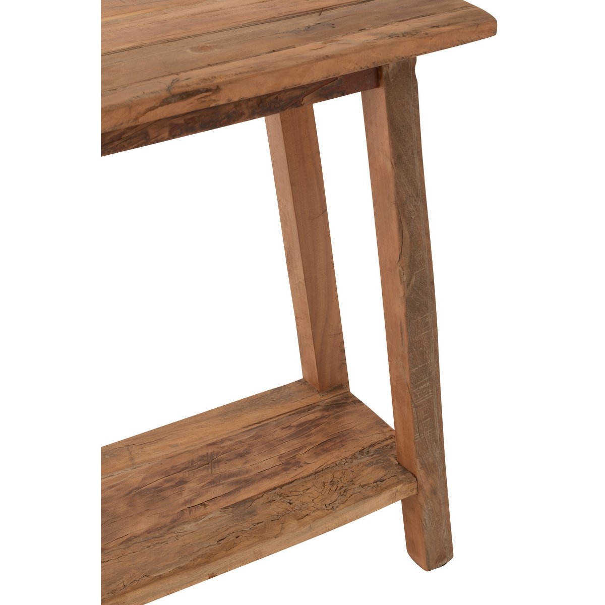 J-Line Console Vierkant Gerecycleerd Hout Naturel