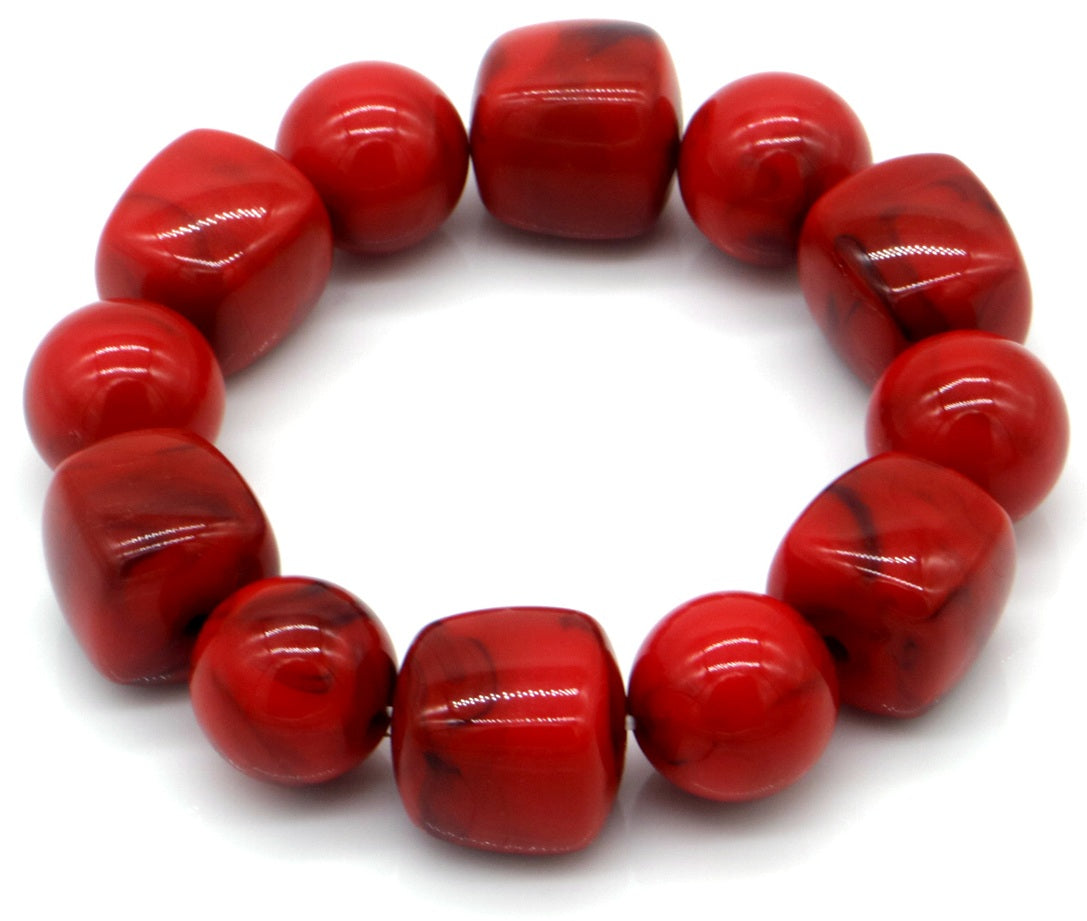Musthaves Kralenarmband dames Rood