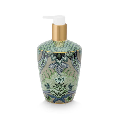 Pip Studio Set 3 Badkameraccessoire Kyoto festival groen zeepdispenser