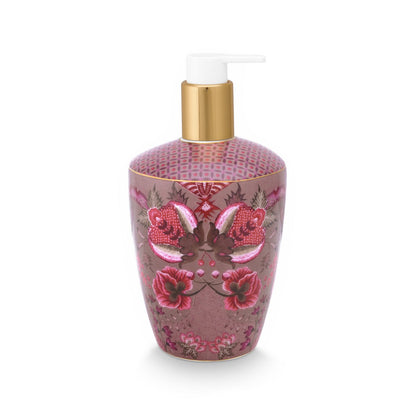 Pip Studio Set 3 Badkameraccessoire Kyoto festival donkerroze zeepdispenser