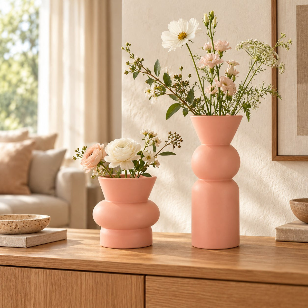 Vazen set Bukan peach