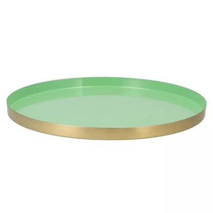 Dienblad decoratie schaal Daan Kromhout Marrakech mint goudkleurig 40cm