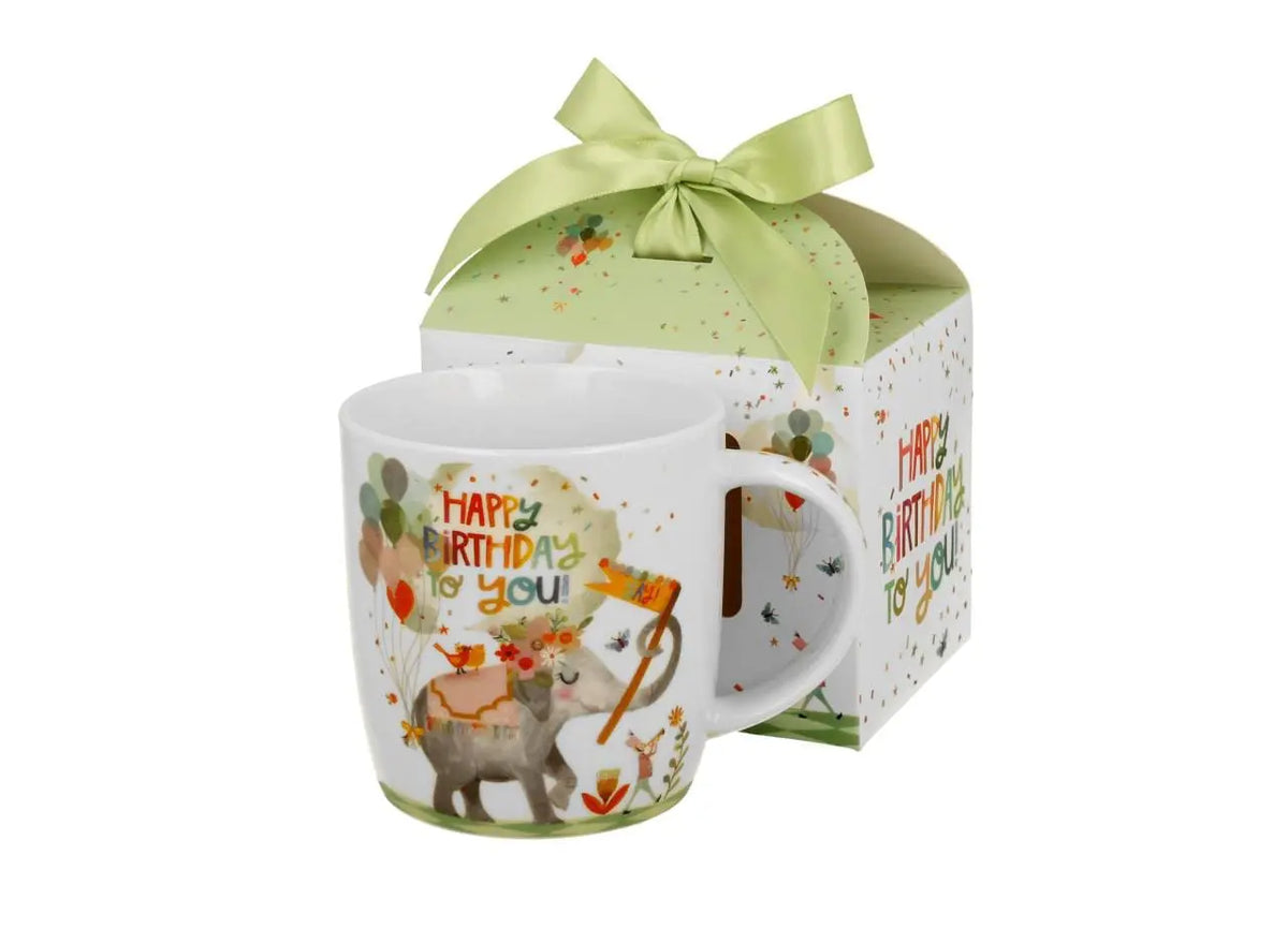 Duo Gift Mok 400ml Happy Birthday in Geschenkdoos