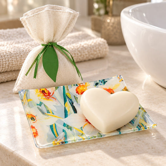 Fragonard Coeur Fleur d'Oranger Zeep & Narcisse Zeepschaaltje Cadeauset