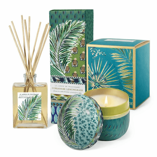 Geurbundel Fragonard Coriandre Lemongrass Geurkaars en Geurstokjes