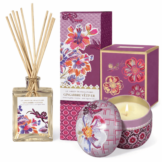 Geurbundel Fragonard Gingembre Vétiver Geurkaars en Geurstokjes