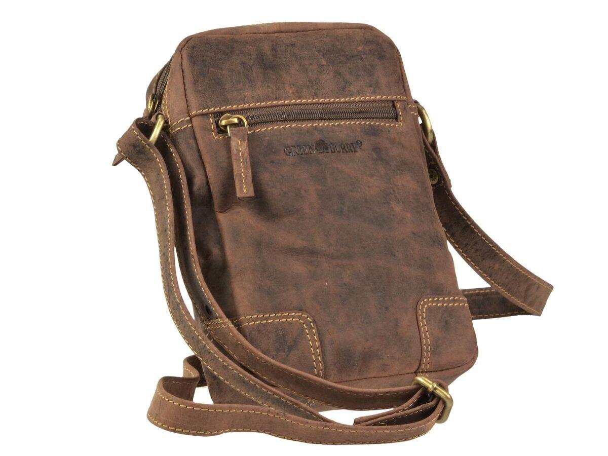 Greenburry Vintage Schoudertas klein bruin leer