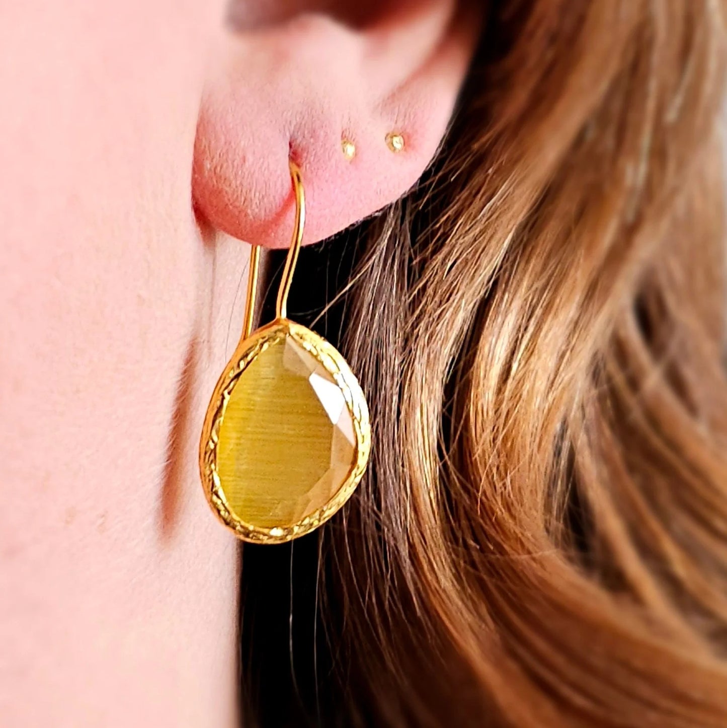 Happy Lona Oorbellen geel