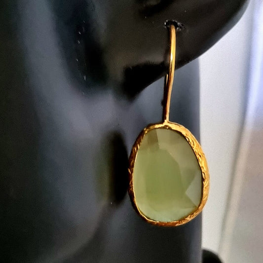 Happy Lona Oorbellen lichtgroen olijfgroen