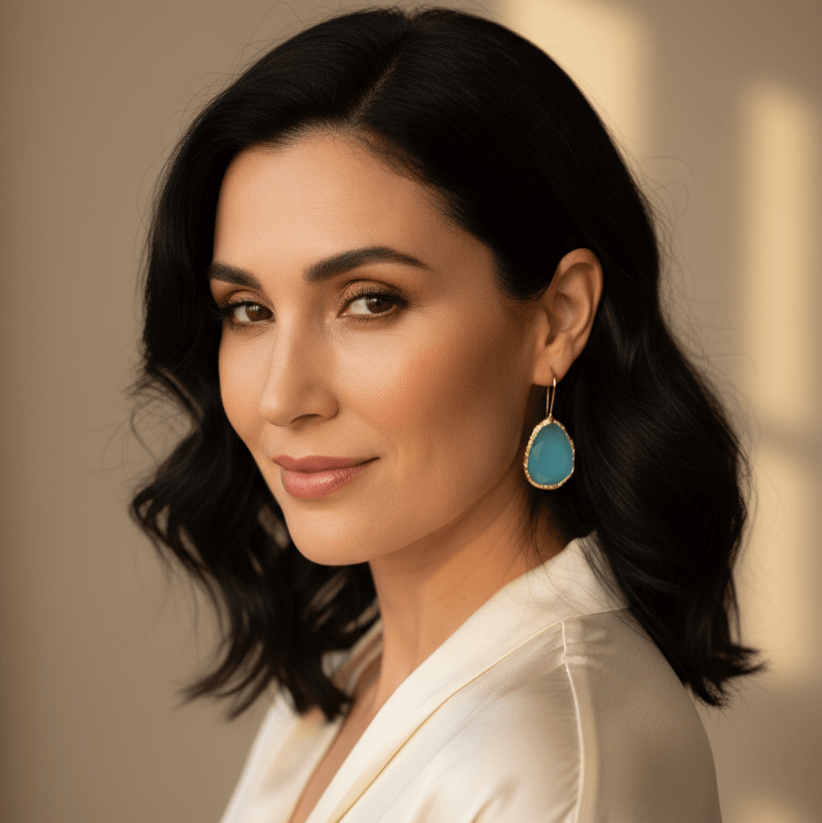 Happy Lona Oorbellen turquoise