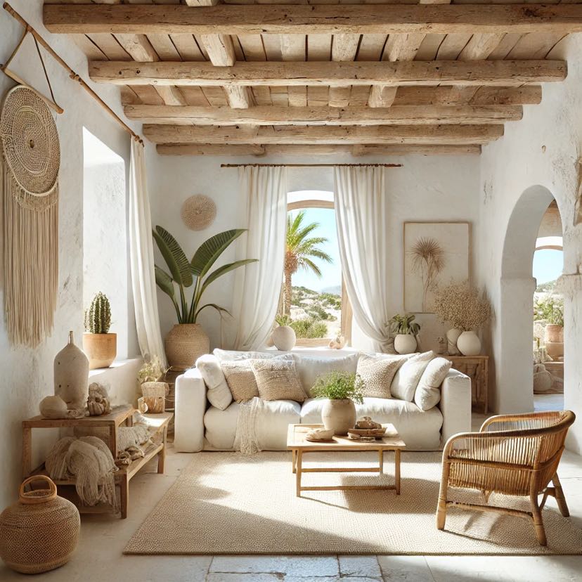gezellig interieur met sierkussens