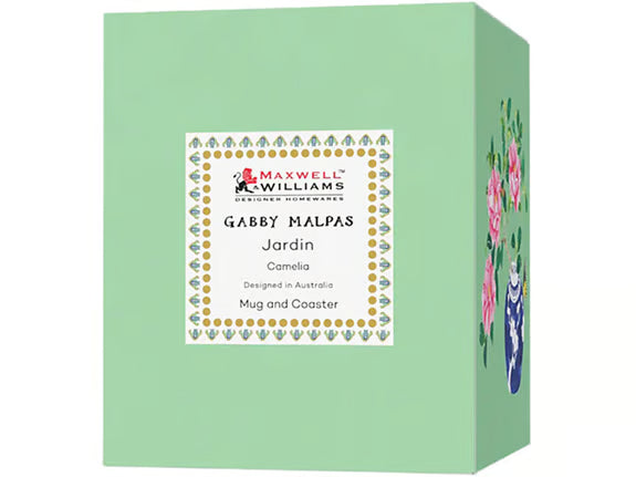 Maxwell & &Williams Mok met Onderlegger 300ml Camelia in Geschenkdoos