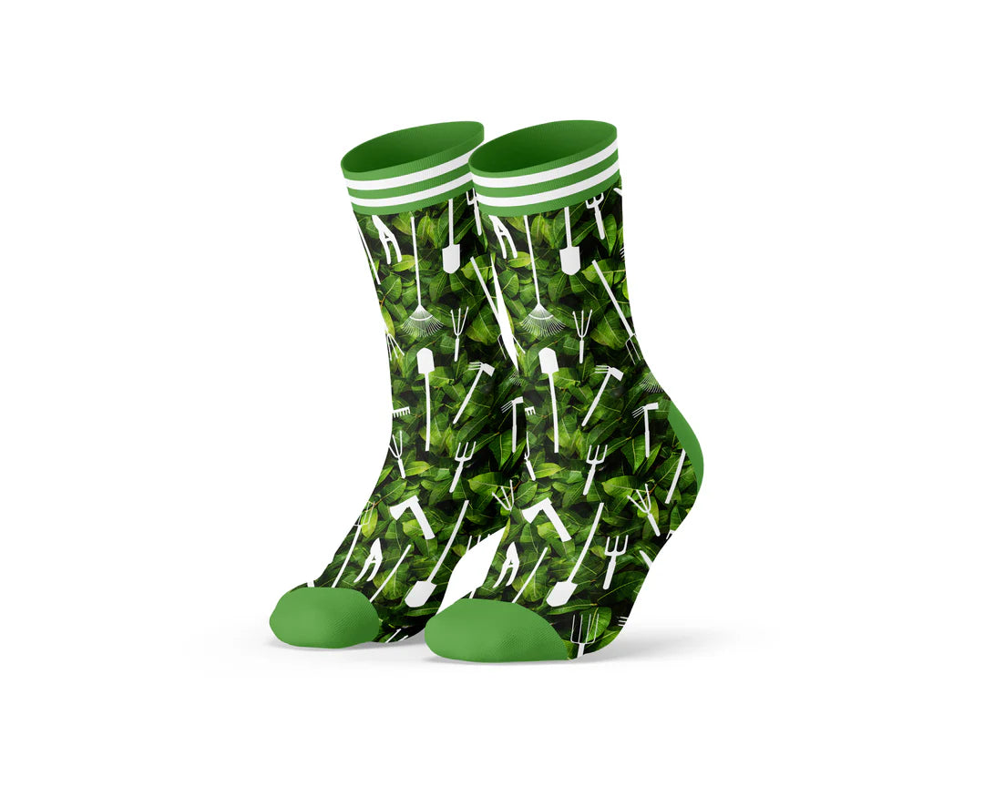 Sock My Feet Herensokken 3-pack Sock My Garden Tools Mower - 1 print + 2 effen