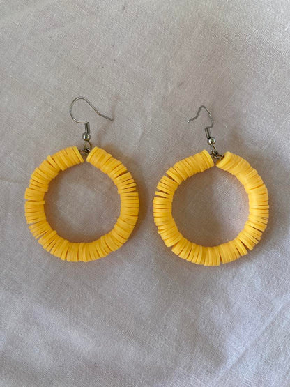 Julien Deluxe Oorbellen Katsuki kralen warm geel