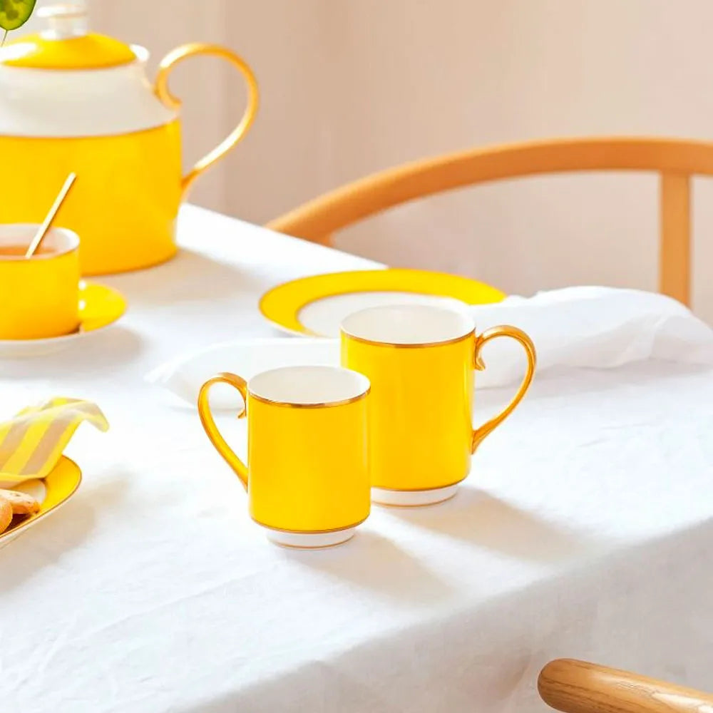 Pip Studio mok met oor Pip Chique Goudkleurig - Geel 350ml 250ml ideaal voor cappuccino
