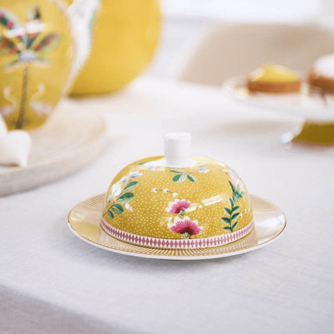 Pip Studio Botervlootje La Majorelle geel 17x8cm