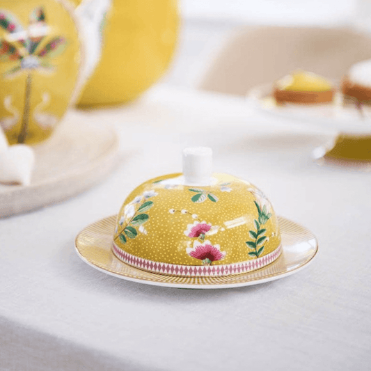 Pip Studio Botervlootje La Majorelle geel 17x8cm