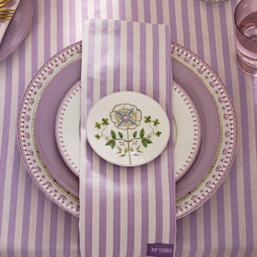 Pip Studio Petit Four bordje Lily & Lotus Off White 12cm