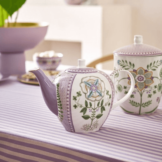 Pip Studio Theepot Lily & Lotus Lilac 1,6 liter