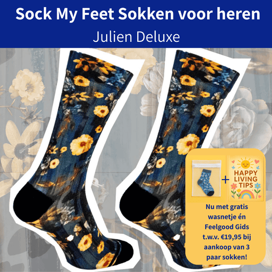 Sock My Feet Herensok Sock My Flower Art