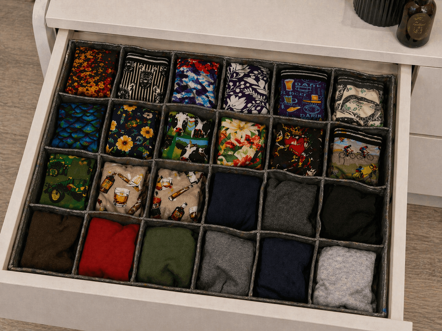 sokken opbergen in ladeverdeler