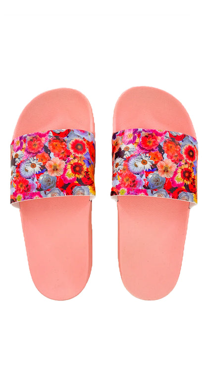 Sock My Feet Untouched Slippers Mixed Flowers