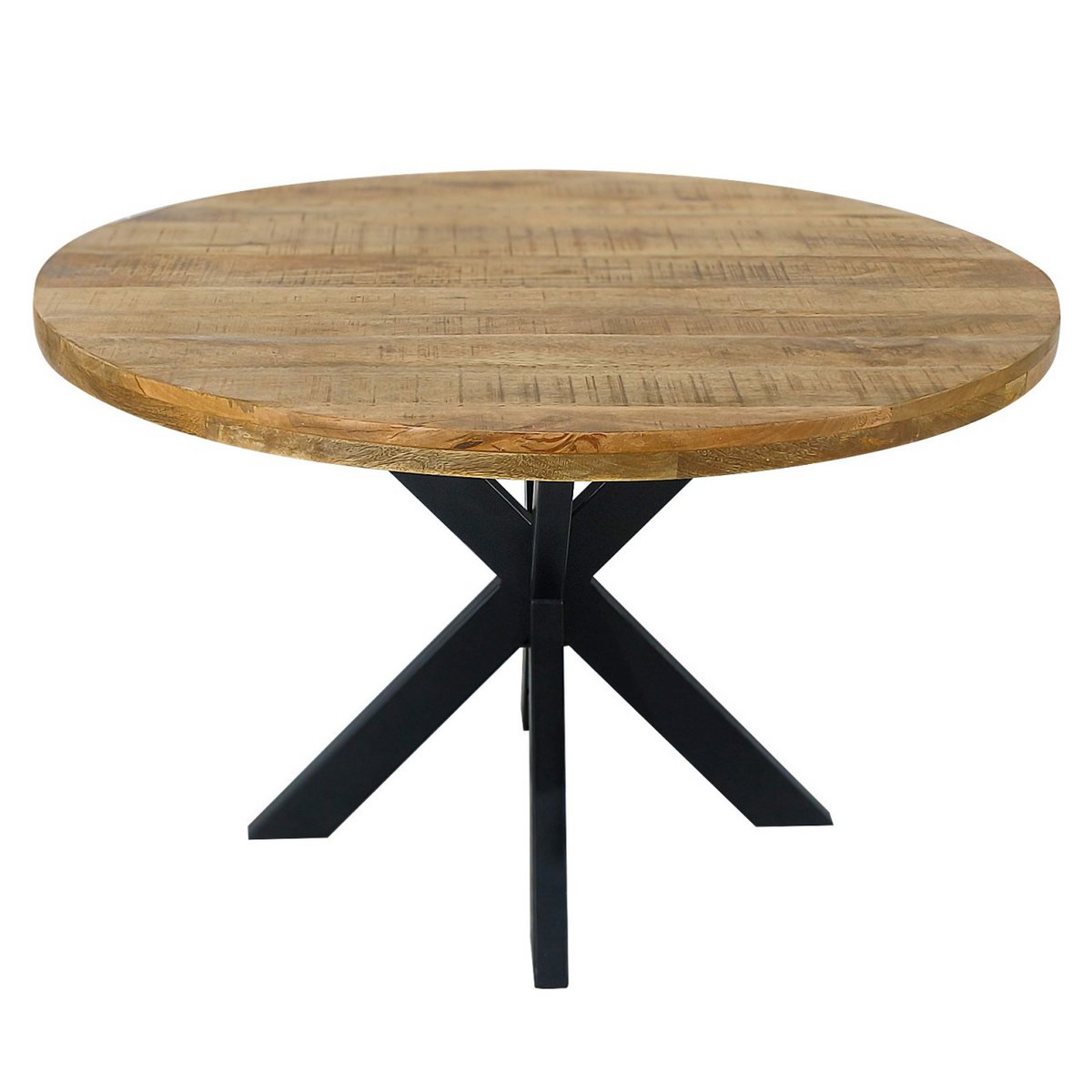 Eettafel rond ø120cm Eetkamertafel Liverpool massief mangohout