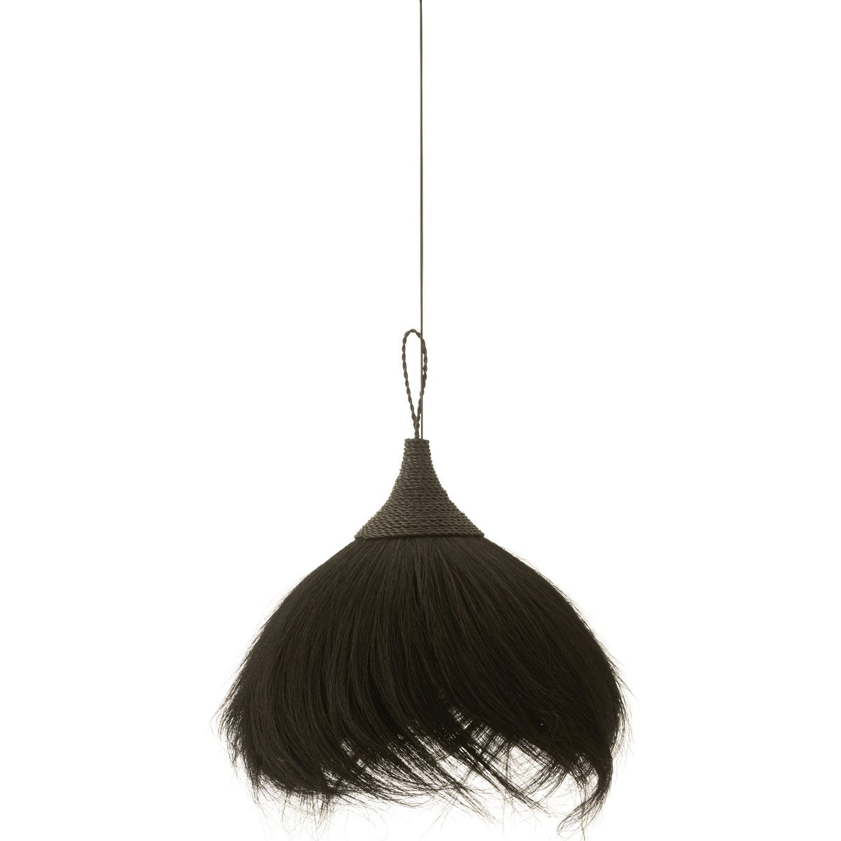 J-Line hanglamp Bal - gras - zwart