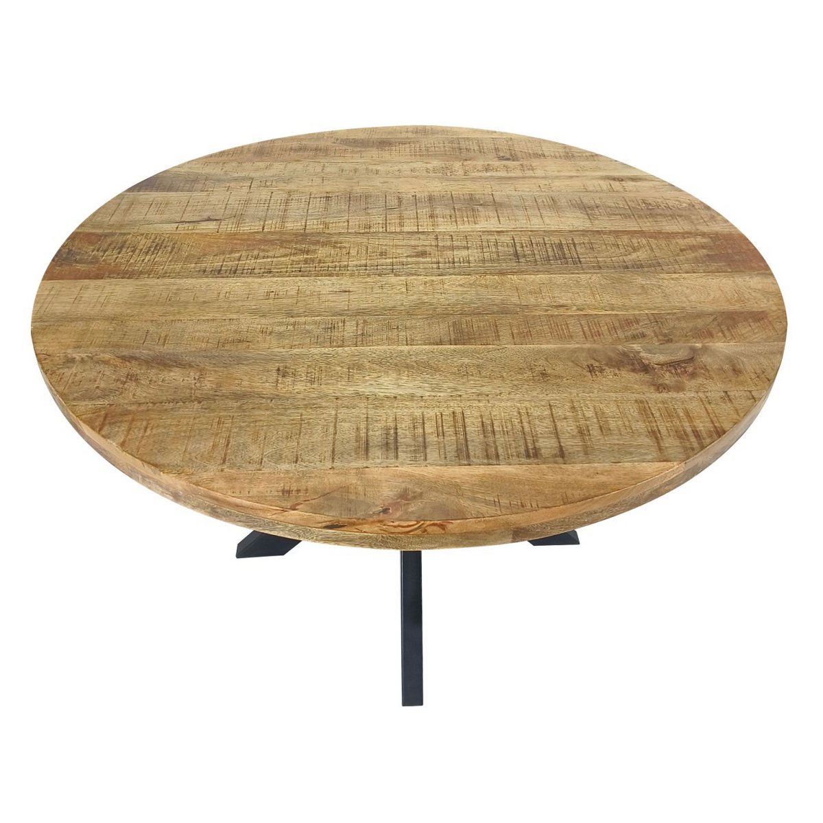 Eettafel rond ø120cm Eetkamertafel Liverpool massief mangohout