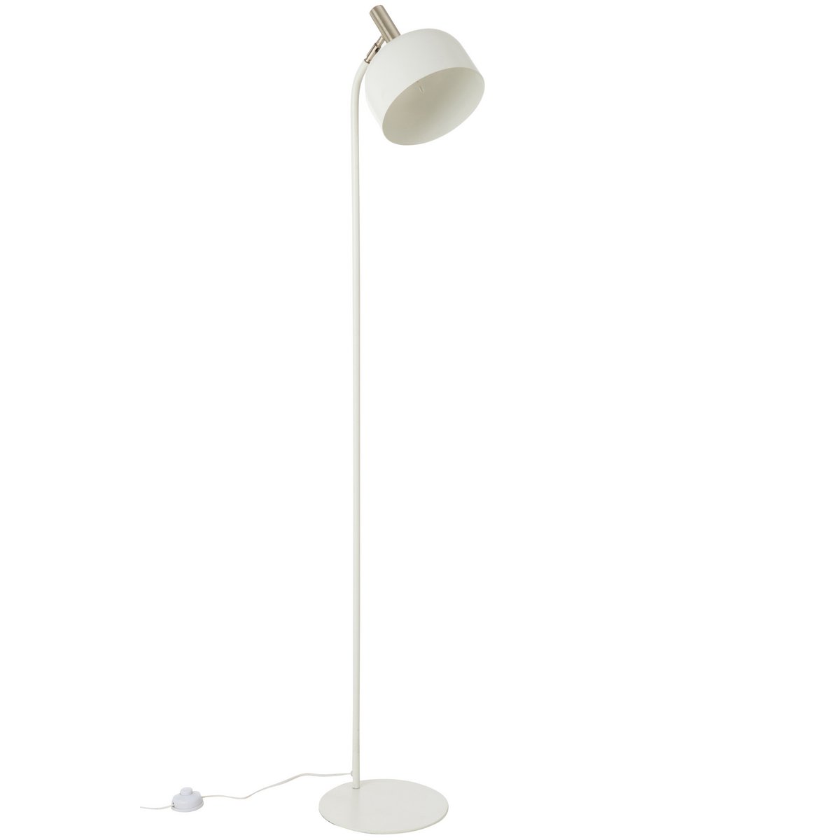 J-Line staanlamp Tilt - metaal - wit/goud