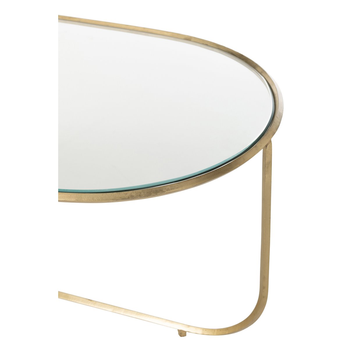 J-Line Set Van 2 Tafels Porte Metaal/Glas Goud