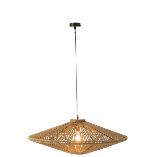 J-Line Hanglamp Ovni Ijzer/Jute Naturel Large