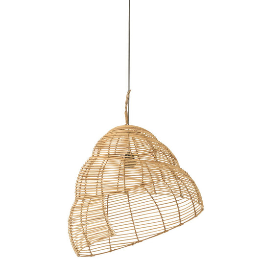 J-Line Hangende lamp Slak - bamboe - naturel