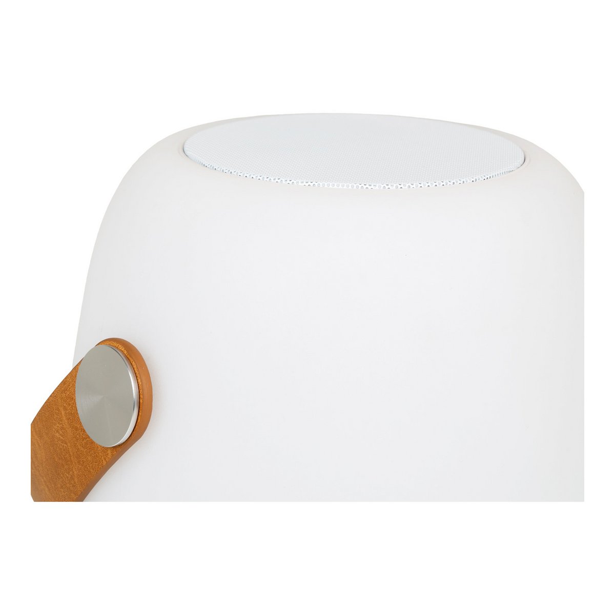 Cardiff LED Lamp - Lamp met riem, oplaadbaar, bluetooth-luidspreker, wit